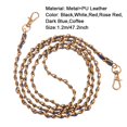 thumbnail image 3 of Sturdy Durable Bag Parts Replaceable Handbag Accessory Adjustable hardware Bag Chain Crossbody Bag Belt PU Leather Bag Strap Metal Purse Strap COFFEE, 3 of 8