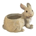 thumbnail image 3 of LOVIVER Pots de Plantes Animaux Faits à la Main Conteneur Décoratif Créatif Rabbit Fleur, 3 of 8