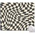 thumbnail image 1 of Black & Cream Checkered Square Mouse Pad Waterproof NonSlip Rubber Base Mousepad for Computer Classic Design for a Professional Look, 1 of 6