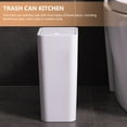 thumbnail image 3 of OULII Recycling Bin White Plastic for Waste Collection Kitchen 1Pcs, 3 of 7