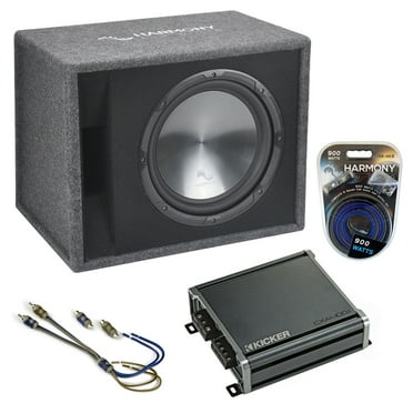 Fits Ford Focus 00-17 Harmony Single 12" Loaded Sub Box Enclosure & CXA400.1 Amp