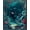 Teal, Pattern 4, variant on Flatwoven High Traffic Area Rug, Underwater Wonder Tasseled Runner With Nautical Creatures, Non Slip, Stain Resistant, Washable Area Rugs for Living Room, Bedroom(Purple, 4X6)