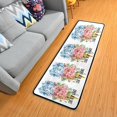 thumbnail image 3 of SKYSONIC 2'X6' Rose Diamond Ice Cream Runner Rug with Rubber Backing, Valentine Me for You Non Slip Entryway Rug Runner Washable Soft Area Rug Carpet for Hallway Bedroom Kitchen Decor, 3 of 6