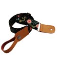 thumbnail image 6 of MUSIC FIRST Original Design “Dark Night Garden” Soft Muslin & Genuine Leather Ukulele Strap Ukulele Shoulder Strap With a MUSIC FIRST Genuine Leather Strap Locker, 6 of 8