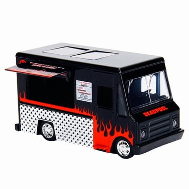 Jada Hollywood Rides 1/32 Scale Black Deadpool Food Truck 