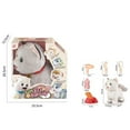 thumbnail image 2 of Animated Robot Cat Plush Toy with Singing & Purring, Moving Tongue & Wagging Tail, Interactive Electric Pet for Play, Realistic Kitten Toy, Birthday Gift for Adults, 2 of 6