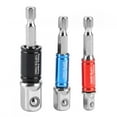 thumbnail image 1 of Adaptateur de Conducteur, 3pcs / Set Hexagonal Foret Foret Bit Socket Tige Adaptateur Haute Intensité Sortie, 1 of 8