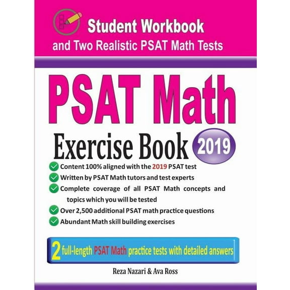 PSAT Math Exercise Book: Student Workbook and Two Realistic PSAT Math Tests, (Paperback)