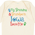 thumbnail image 4 of Inktastic Iowa Grandma Grandpa Loves Me Boys or Girls Long Sleeve Baby Bodysuit, 4 of 5