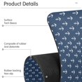 thumbnail image 4 of Yayeee Faucet Mat for Kitchen Sink 14.7" Diatomite Long Splash Guard Pad, Navy Blue Anchors Pattern, 4 of 7