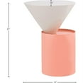 thumbnail image 4 of Meridian Furniture Table d'Appoint en Métal Blanc avec Base en Métal Rose, 4 of 4