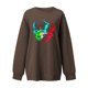 thumbnail image 1 of Sudadera gruesa de cuello redondo con estampado de cabeza de calavera divertida de Halloween a la moda para mujer Top de manga larga Fridja  fjkfkj5996, 1 of 7