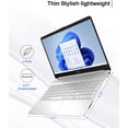 thumbnail image 2 of HP 15.6" Touchscreen Laptop, Intel Core i3-1115G4 Processor, 16GB RAM, 512GB SSD, Intel Iris Xe Graphics, Windows 11 Home in S Mode, Natural Silver, 2 of 9
