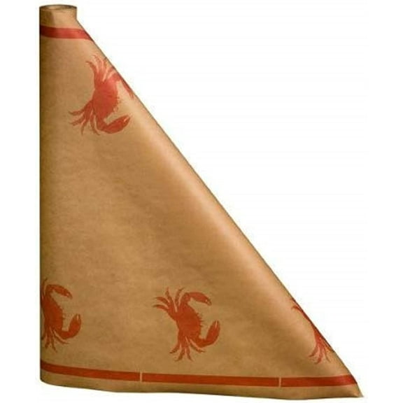 Crab Print Paper Table Cover Value Pack of  Rolls
