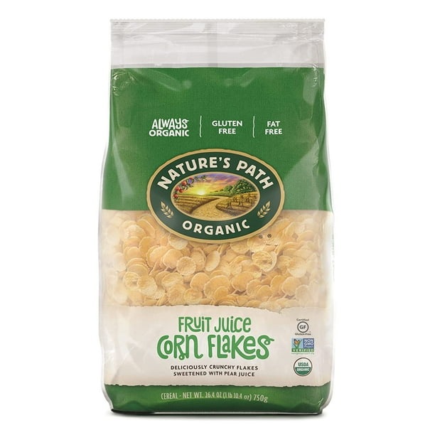 Nature's Path Organic Fruit Juice Corn Flakes Gluten Free 26.4 oz Pack