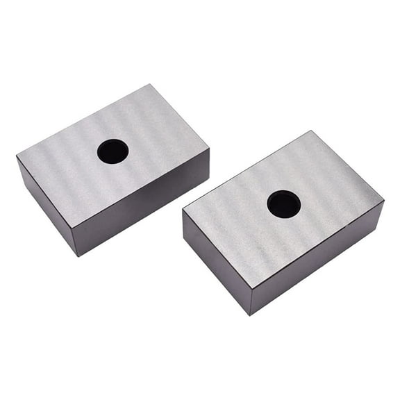 ALL-CARB 1 x 2 x 3 Inch Blocks Set Matched Pair 123 Blocks, Hardened Steel One Hole, Precision Ground Machinist Set Up Blocks