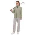 thumbnail image 4 of Little Donkey Andy Women's Lightweight Windbreaker Jacket Breathable Windproof Spring Fall Summer Jacket Hiking Running Golf UPF50+ khaki L, 4 of 7
