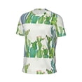 thumbnail image 5 of Rocae Cartoon Cactus for Men's Mesh Quick-Dry Short Sleeve Workout T-Shirt,Mens Crew Neck Tee Lightweight Soft Classic T Shirts X-Small, 5 of 9