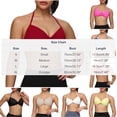 thumbnail image 3 of hoksml Halter Neck Ruched Bra for Women Wireless Comfort Bralette with Adjustable Straps, 3 of 8