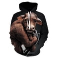 thumbnail image 5 of Sudadera con capucha divertida con estampado 3D de pelo en el pecho para hombre, suéteres casuales de manga larga, sudaderas, tops, suéter feo para hombre, ropa de calle, 5 of 5
