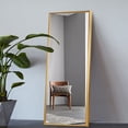 thumbnail image 1 of NeuType Full Length Mirror Floor Mirror with Standing Holder BedroomLocker Room StandingHanging Mirror Dressing Mirror Wall-Mounted Mirror (Titanium gold), 1 of 6
