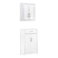 thumbnail image 1 of Crosley Furniture Ensemble de 2 Armoires de Rangement Savannah en Blanc, 1 of 6