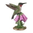 thumbnail image 5 of 5.5" Hummingbird on Foxglove Outdoor Garden Statue, 5 of 7