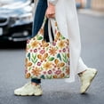 thumbnail image 7 of XMXT Canvas Tote Bag for Women, Funny Watercolor Butterfly Large Reusable Shopping Bags, Multicolor, 7 of 7