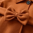 thumbnail image 5 of TBWNWG Toddler Baby Girl Clothes Jacket Coat Long Sleeve Solid Color Buttons Dress Coat Fall Winter Outfit,Sizes 4-5 Years, 5 of 9