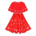 thumbnail image 2 of Robe Fille Cape Rouge Noël Nouvel An Fête 10 Ans, 2 of 8
