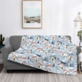 thumbnail image 5 of KLL cute Mushroom Village Print Fleece Throw Blanket, Horizontal Fleece Bedding Cute Soft Blankets Comfy Fleece Flannel Plush Home Decor for Couch & Bed -40"x30", 5 of 9