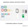 thumbnail image 2 of 400 Piece Windows, Doors, and Roof Tops Set - Building Brick Compatible Play Kit, 2 of 5