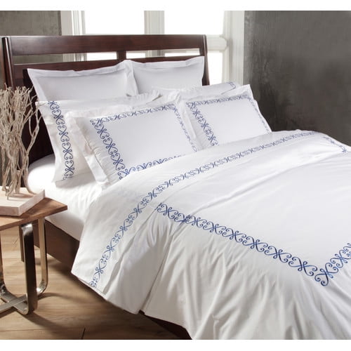 Westport Home Swirl 3 Piece Duvet Cover Set