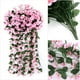 thumbnail image 4 of Manojos de pétalos de Flores colgantes artificiales MACHAO Flores colgantes de glicina Decoración del hogar bodas rosa claro, 4 of 5