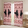 thumbnail image 2 of Feelyou Cowboy Horse Black Out Curtains, Aztec Abstract Curtains Pack of 2 (42x63 Each), 2 of 6