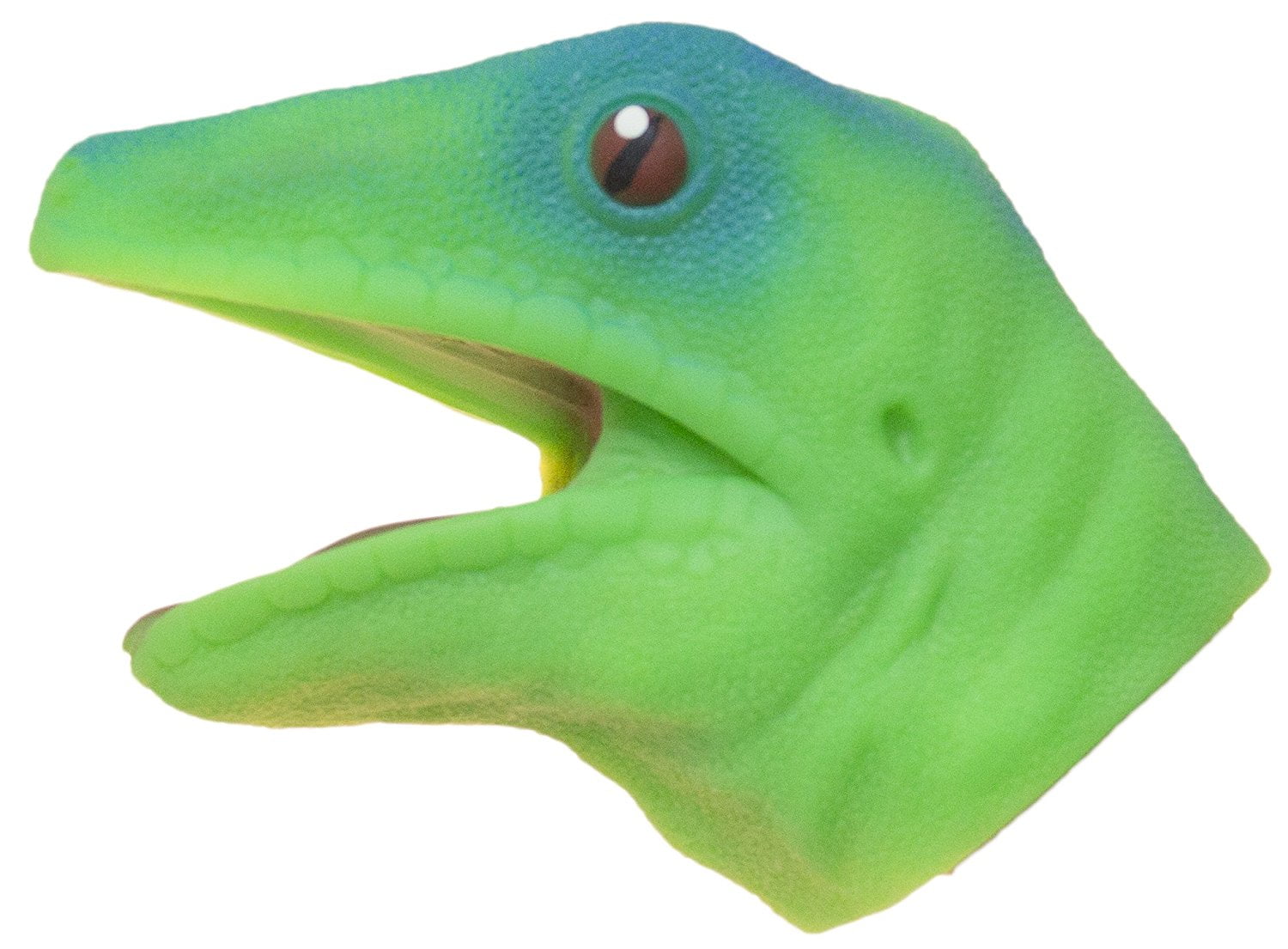 Soft Rubber Realistic 6 Inch Lizard Hand Puppet (Green), Soft rubber