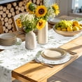 thumbnail image 4 of Sage Green Flower Round 15 Inch Placemats Set of 6, Watercolor Gradient Retro Floral HeatResistant Non Slip Place Mats for Dining Table, Wipeable Braided Kitchen Table Mats for Housewarming, 4 of 9