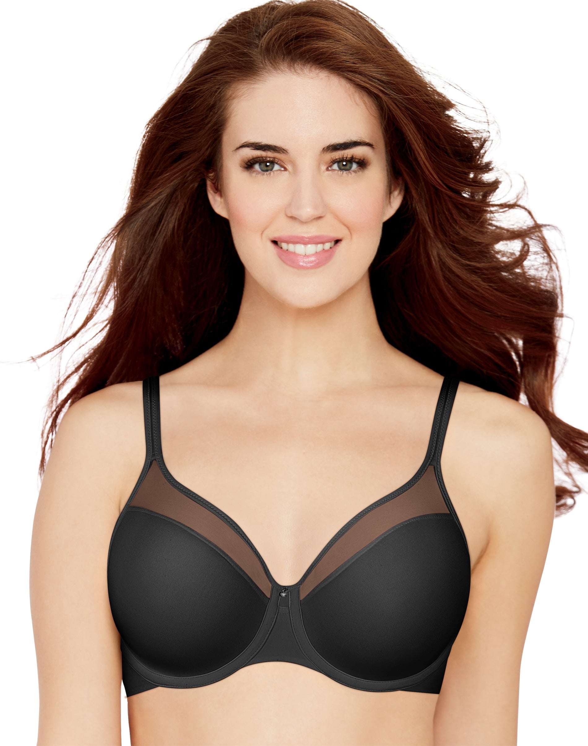 Details about   Maidenform Extra Coverage T-Shirt Bra Black & Brown Size 34D