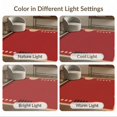 thumbnail image 7 of ODIKA 4'x6' Washable Area Rug Deep Red Beige Geometric Art Bold Modernist with Stripes and Circles for Bedroom, Reading Nook, Pet Friendly & Non-Shedding, 7 of 7