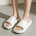 thumbnail image 5 of Mfakffe Shower Shoes Open Toe Non Slip Slides Comfy Waterproof Slip on Sandals Lightweight Bathroom Slippers, 5 of 5