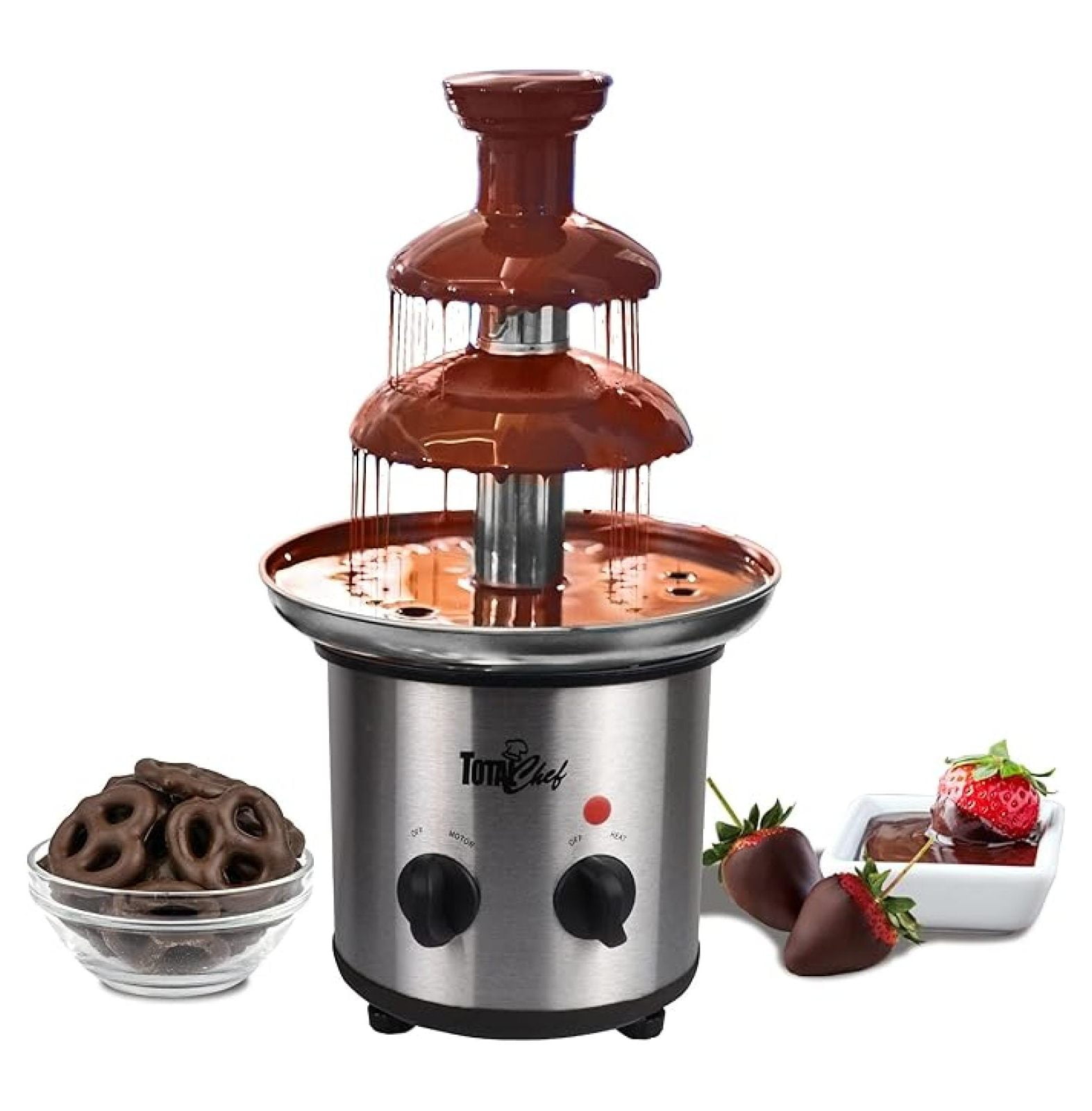 5 Tiers Chocolate Fountain Commercial Chocolate Fondue Fountain 27