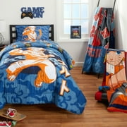 Naruto Kids 4 Piece Blue Reversible Comforter, Bed in a Bag, Twin