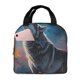 thumbnail image 1 of Balery Lonely Night Sky Wolf Bolsa de Almuerzo Aislada – Caja de Almuerzo con Papel de Aluminio Grueso, Mantiene la Comida Fresca por 4 Horas, 1 of 8