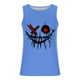 thumbnail image 3 of Camisetas de Tanque de los Hombres Tanque de los Hombres Incolor Gradiente de Impresión Cuello Redondo Correa Delgada Fuga Atrás Regular Casual Deportes Blusas de Tanque, 3 of 5