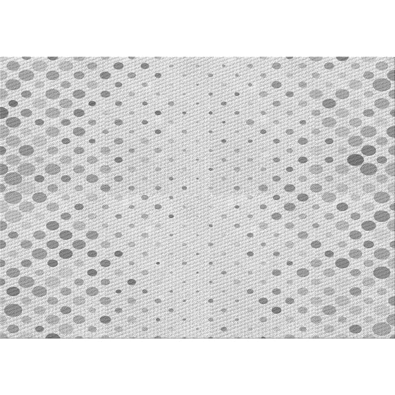 Ahgly Company Indoor Rectangle Patterned Platinum Gray Area Rugs, 4' x 6'