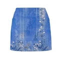 thumbnail image 4 of GiLiling Girls Casual Skort Floral Print Mini Skirt Elastic Waist with Built-in Shorts Lightweight Active Skirt for Daily and Play (Dark Blue, 10-11 Years), 4 of 6