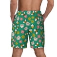 thumbnail image 2 of Lsque Mens Swim Trunks Flying Bees Pattern - Bathing Suit Compression Liner - Beach Swim Shorts Swimwear - (S-3XL) - Stretch Quick Dry -3X-Large, 2 of 9