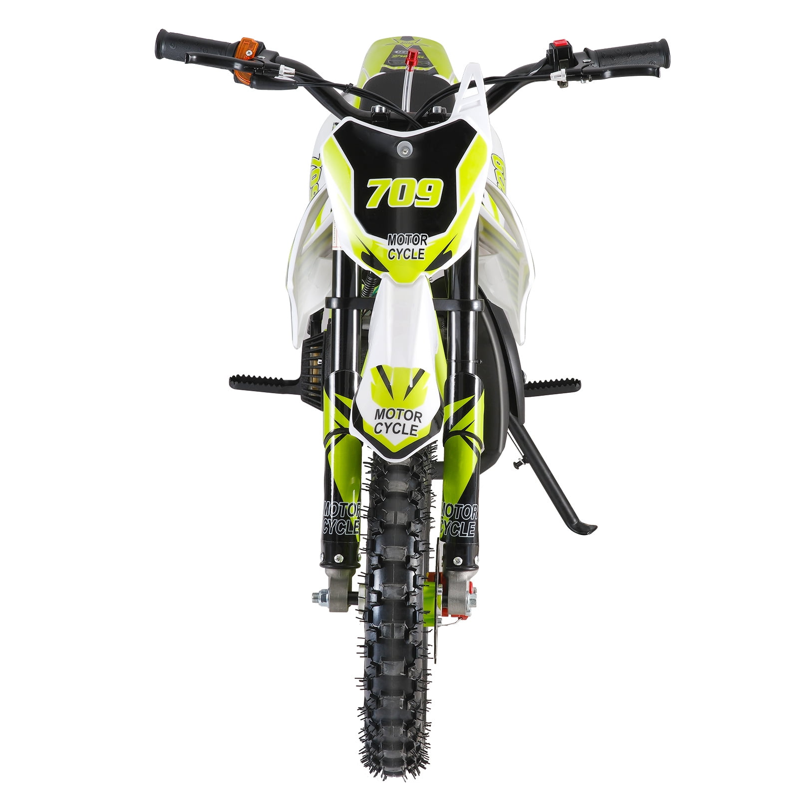 SUSUchens Kids Dirt Bike off Road Mini Motorcycle,49cc 2-Stroke Gas Power Motocross,Children Pocket Motorbike with Front Rear Disc Brakes,Maximum Speed 30km/H _green
