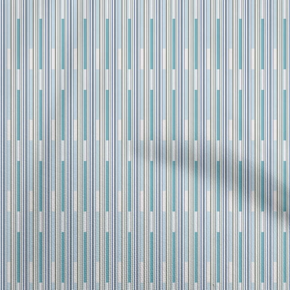 oneOone Polyester Spandex Baby Blue Fabric Stripes Dress Material Fabric Print Fabric By The Yard 56 Inch Wide-Z8