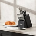 thumbnail image 4 of Oneida Crosshatch 14-Piece Stainless Steel Kitchen Knife Block Set, Silver, 4 of 5